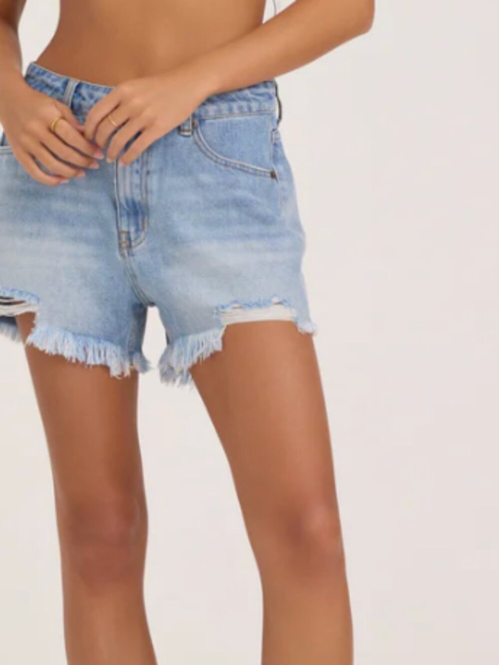 brand new Vintage Havan with tags Boxy Denim Shorts - Med Blue